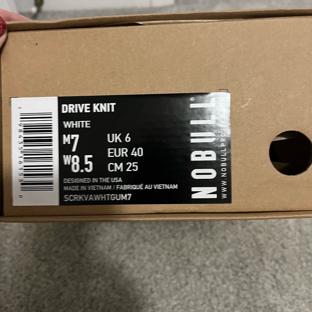 NOBULL White Drive Knit Sneakers